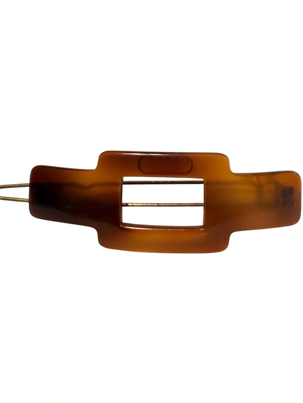 1960’s French Hair Clip Barrette in Tortoiseshell, Mod Hair Clip, 2.5” Long